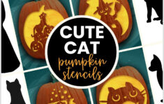 87 Free Cat Pumpkin Carving Stencils - The Ultimate List! throughout Printable Witch Cat Pumpkin Stencil