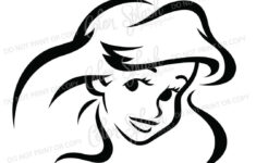 Ariel Little Mermaid Svg, Png, Eps, Dxf, Cut File, Cricut File with Printable Little Mermaid Pumpkin Stencils