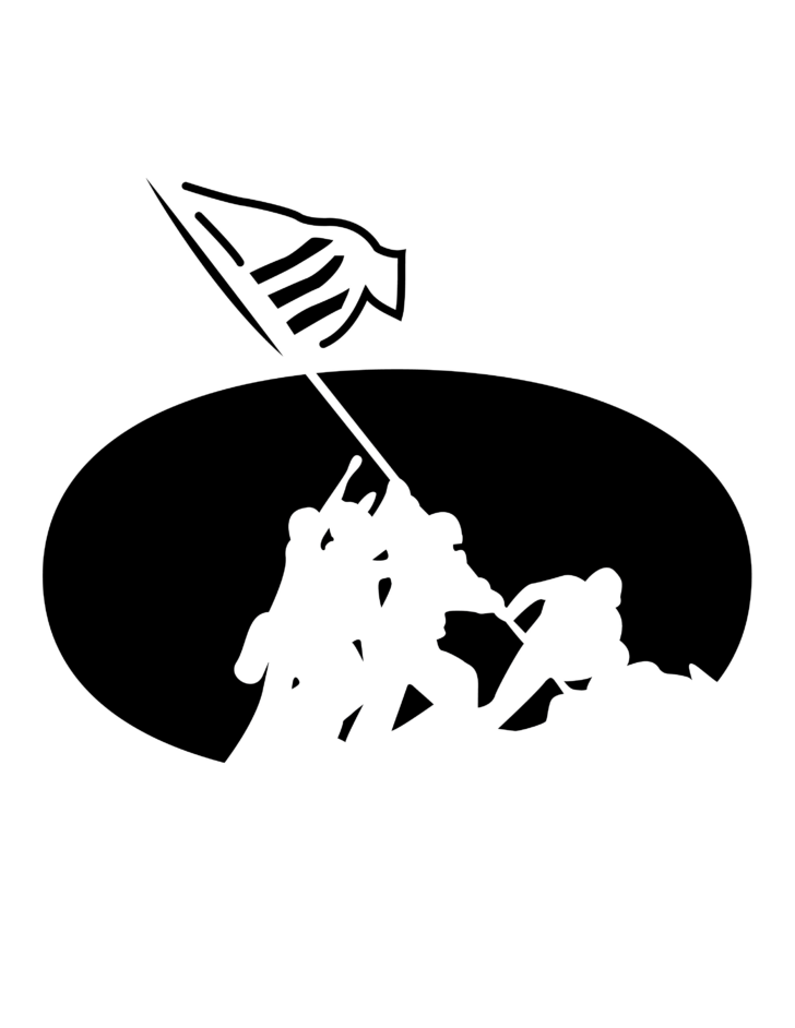 Printable Marine Corps Pumpkin Stencil