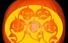 Baby Shark Family regarding Baby Shark Pumpkin Stencil Printable