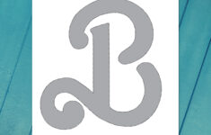 Barbie B Pumpkin Carving Pattern Stencil (Printable Pdf) - Etsy Canada with Barbie Pumpkin Stencil Printable