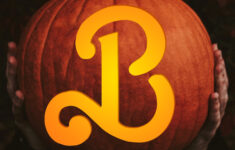 Barbie B Pumpkin Carving Pattern Stencil (Printable Pdf) - Etsy Uk intended for Barbie Pumpkin Stencil Printable