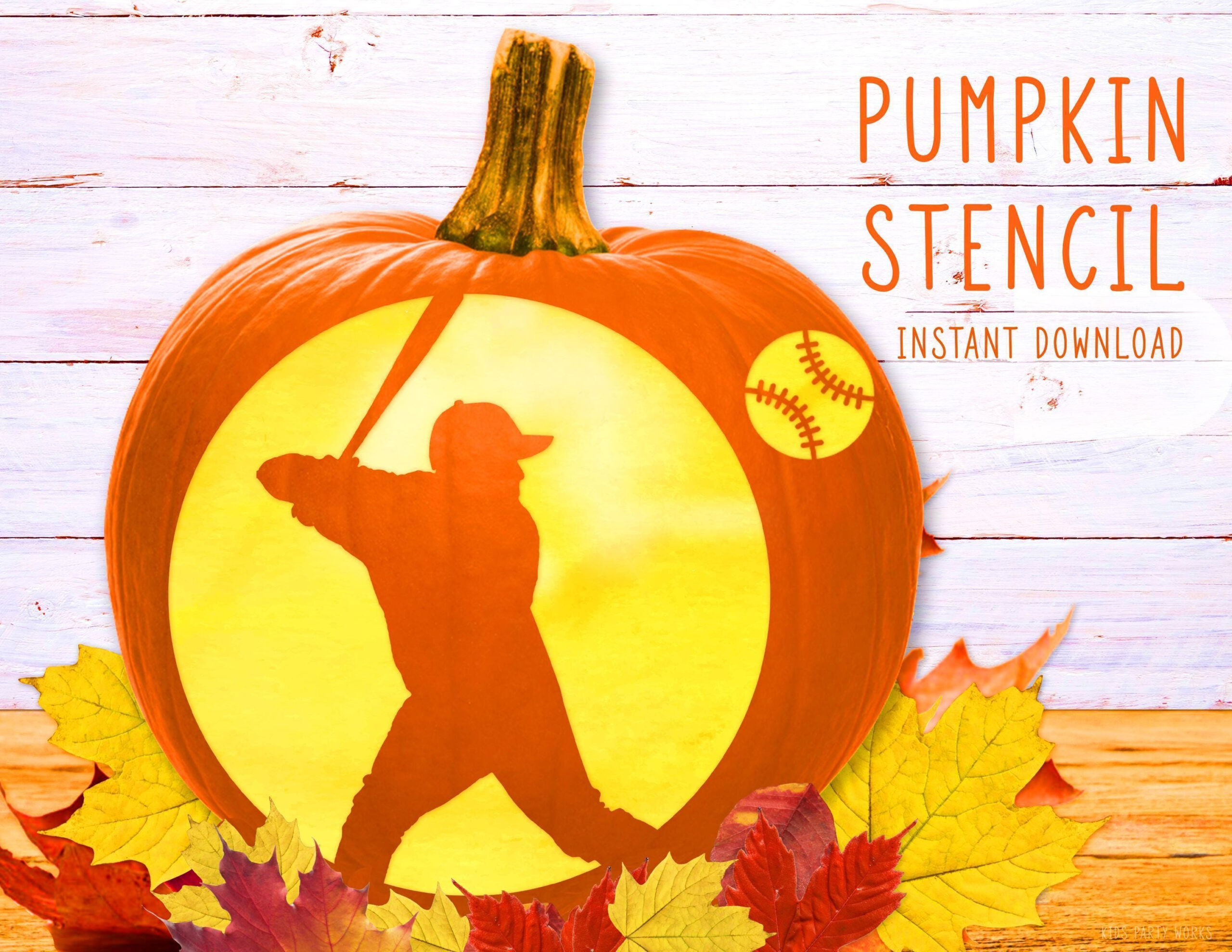 Baseball Pumpkin Stencil, Baseball Player Pumpkin Stencil pertaining to Printable Baseball Pumpkin Stencil