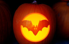 Bat Pumpkin Carving Stencil: Halloween Jack-O-Lantern Template inside Pumpkin Carving Stencils Printable Bat