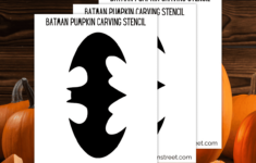 Batman Pumpkin Stencil Printable: Free Carving Template - The in Free Printable Batman Pumpkin Carving Patterns
