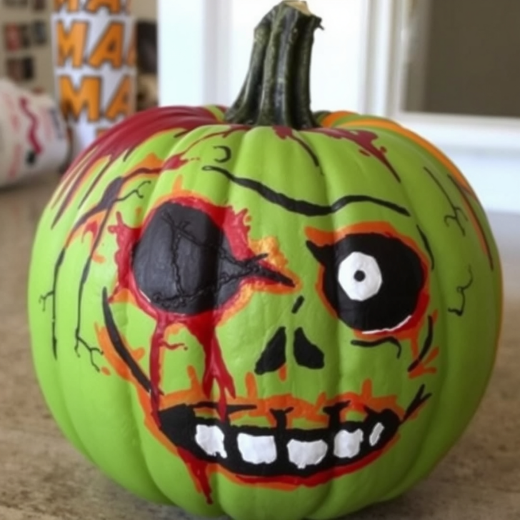 How to Make a Zombie Pumpkin