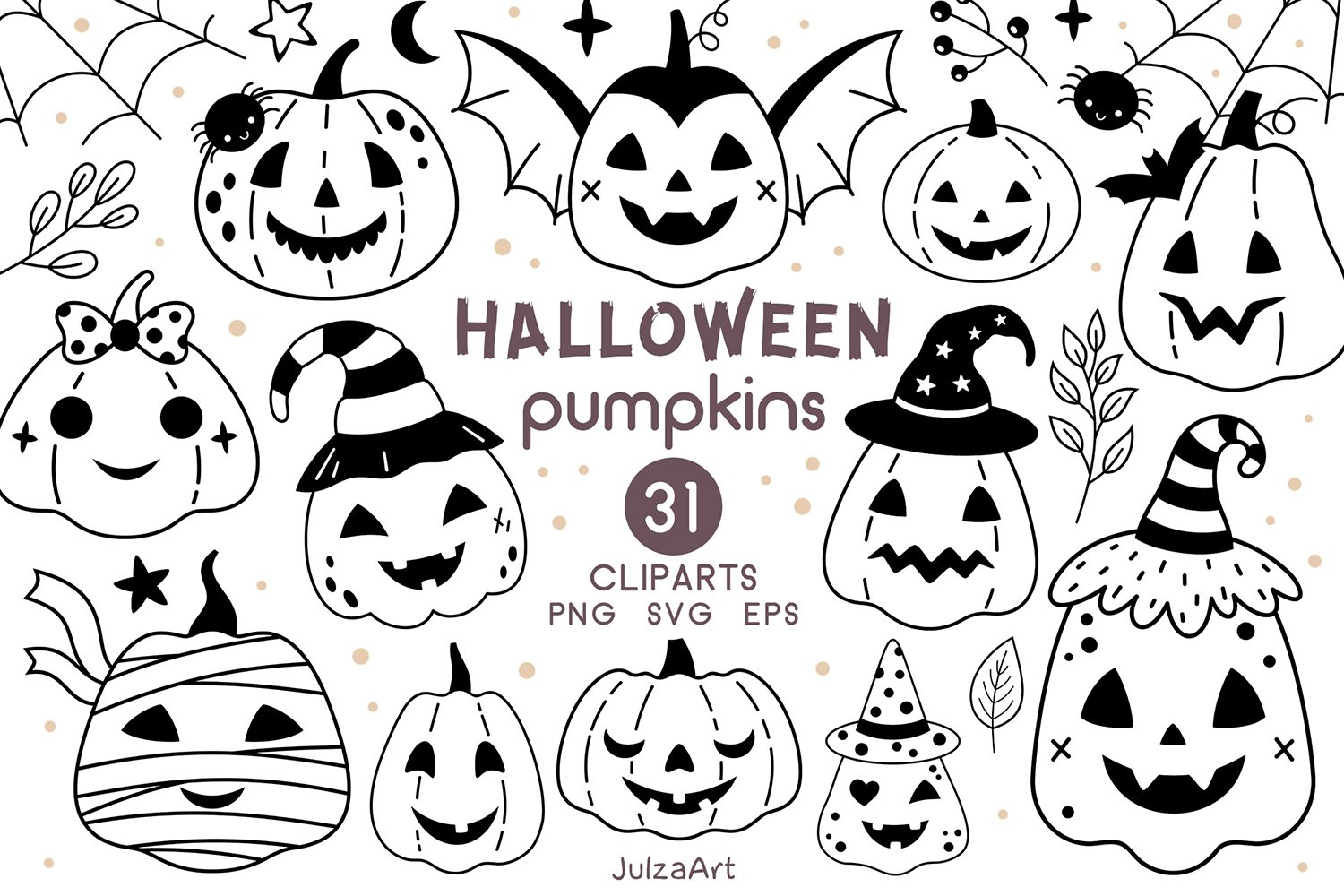 Black And White Halloween Pumpkin Clipart, Halloween Svg Png inside Black And White Pumpkin Printable