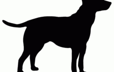 Black Lab Stencil 3 (Fave) in Labrador Pumpkin Stencil Printable