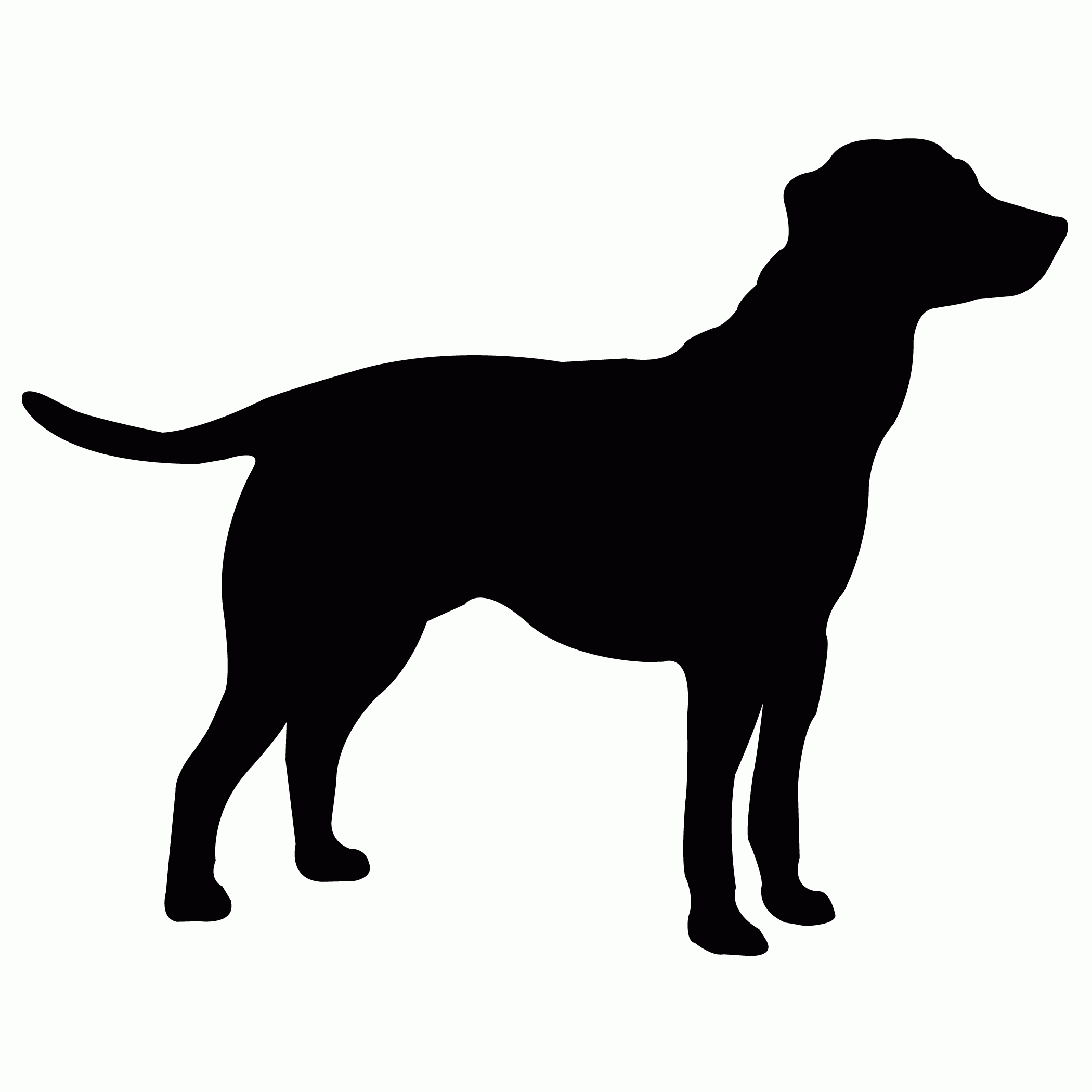 Black Lab Stencil 3 (Fave) in Labrador Pumpkin Stencil Printable