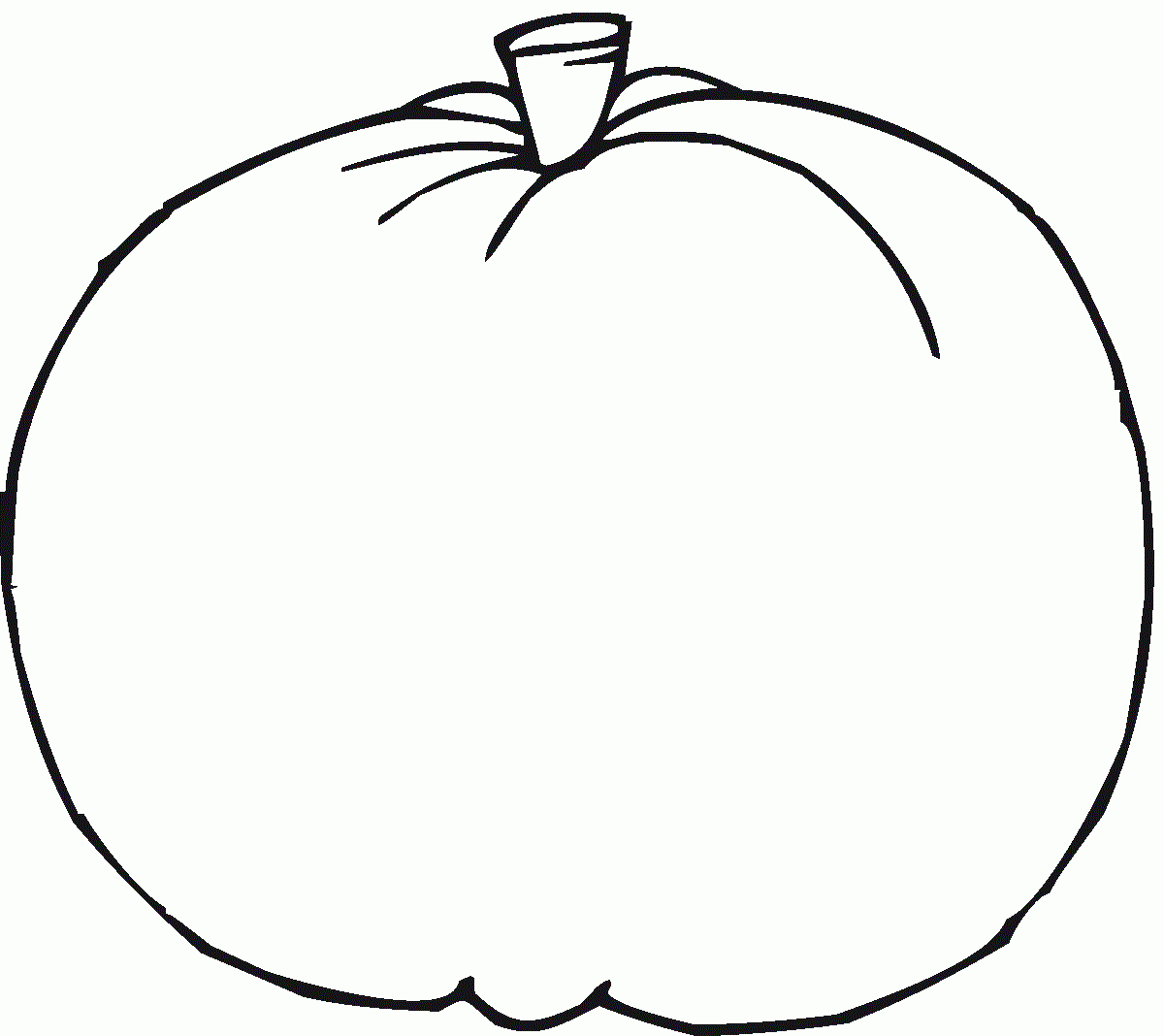 Blank Pumpkin Coloring Pages | Educative Printable intended for Blank Halloween Pumpkin Printable