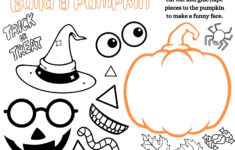 Build A Pumpkin, Jack O' Lantern, Child'S Printable Activity throughout Build Your Own Pumpkin Printable