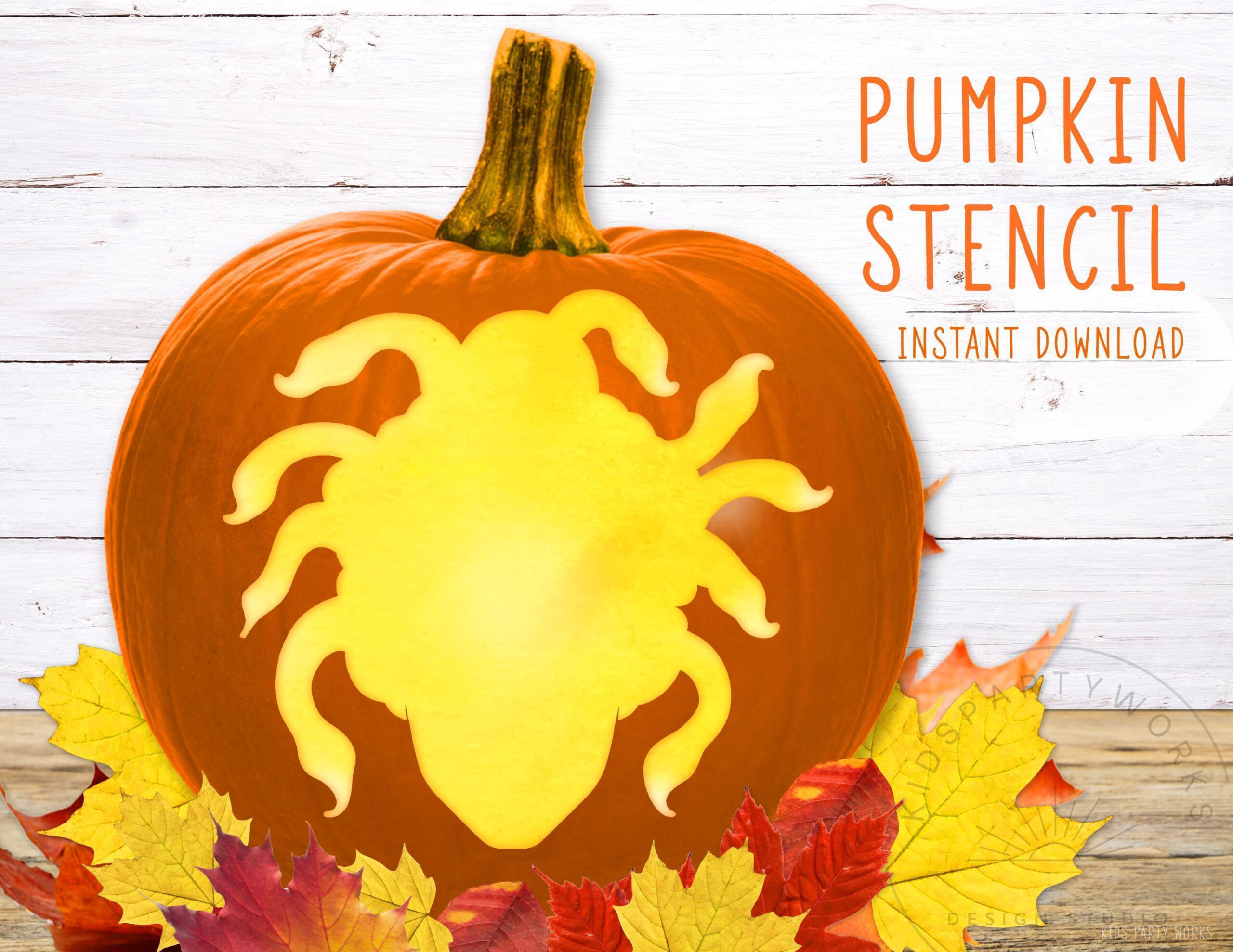 Buy Medusa Pumpkin Stencil, Halloween Medusa, Greek Mythology in Printable Medusa Pumpkin Stencil