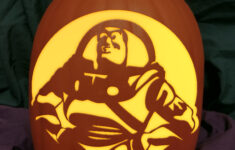 Buzz Lightyear Carved Foam Permanent Pumpkin Pixar Disney Toy in Buzz Lightyear Pumpkin Stencil Free Printables