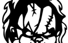 Chucky Doll Silhouette for Free Printable Chucky Pumpkin Stencils