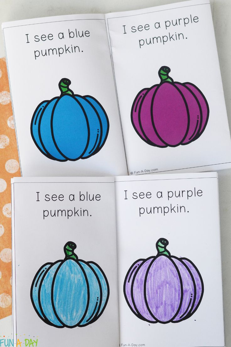 Colorful I See A Pumpkin Printable Book intended for Free Printable Pumpkin Book
