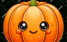 Cute Cartoon Pumpkin Clipart Illustration Free, Pumpkin Clipart in Pumpkin Clip Art Free Printable