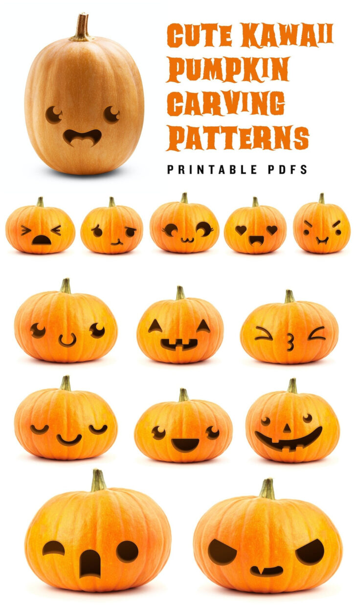 Cute Pumpkin Carving Printable