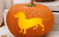 Dachshund / Silhouette Series Printable Pumpkin Carving Pattern regarding Free Printable Dachshund Pumpkin Stencil