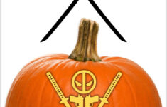 Deadpool Pumpkin Stencils: Free Marvel Halloween Printables in Printable Deadpool Pumpkin Stencil