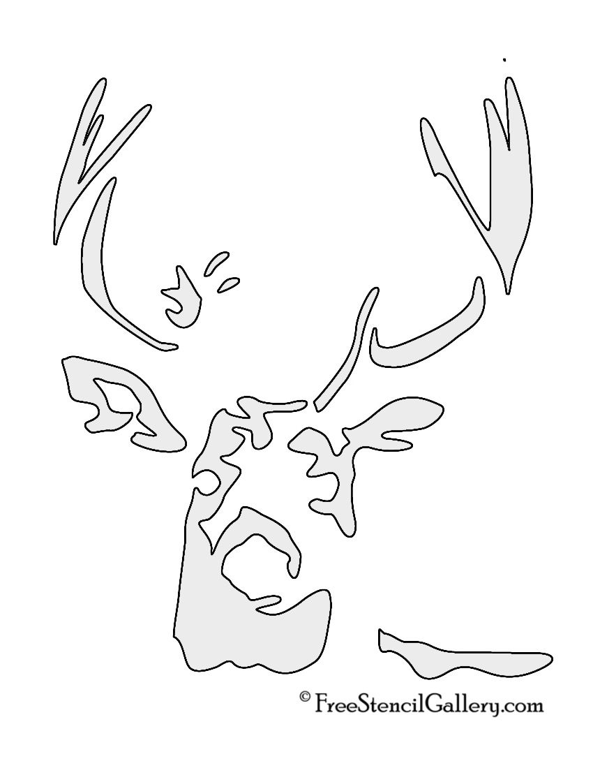 Deer Stencils - 11 Free Pdf Printables | Printablee with regard to Printable Deer Pumpkin Stencil