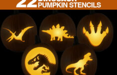 Dinosaur Pumpkin Stencils || Printable Dinosaur Pumpkin Carving pertaining to Easy Dinosaur Pumpkin Stencil Printable