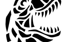 Dinosaur: T Rex (Free Pumpkin Stencil - Pumpkin Pattern - Pumpkin intended for Dinosaur Pumpkin Stencil Free Printable
