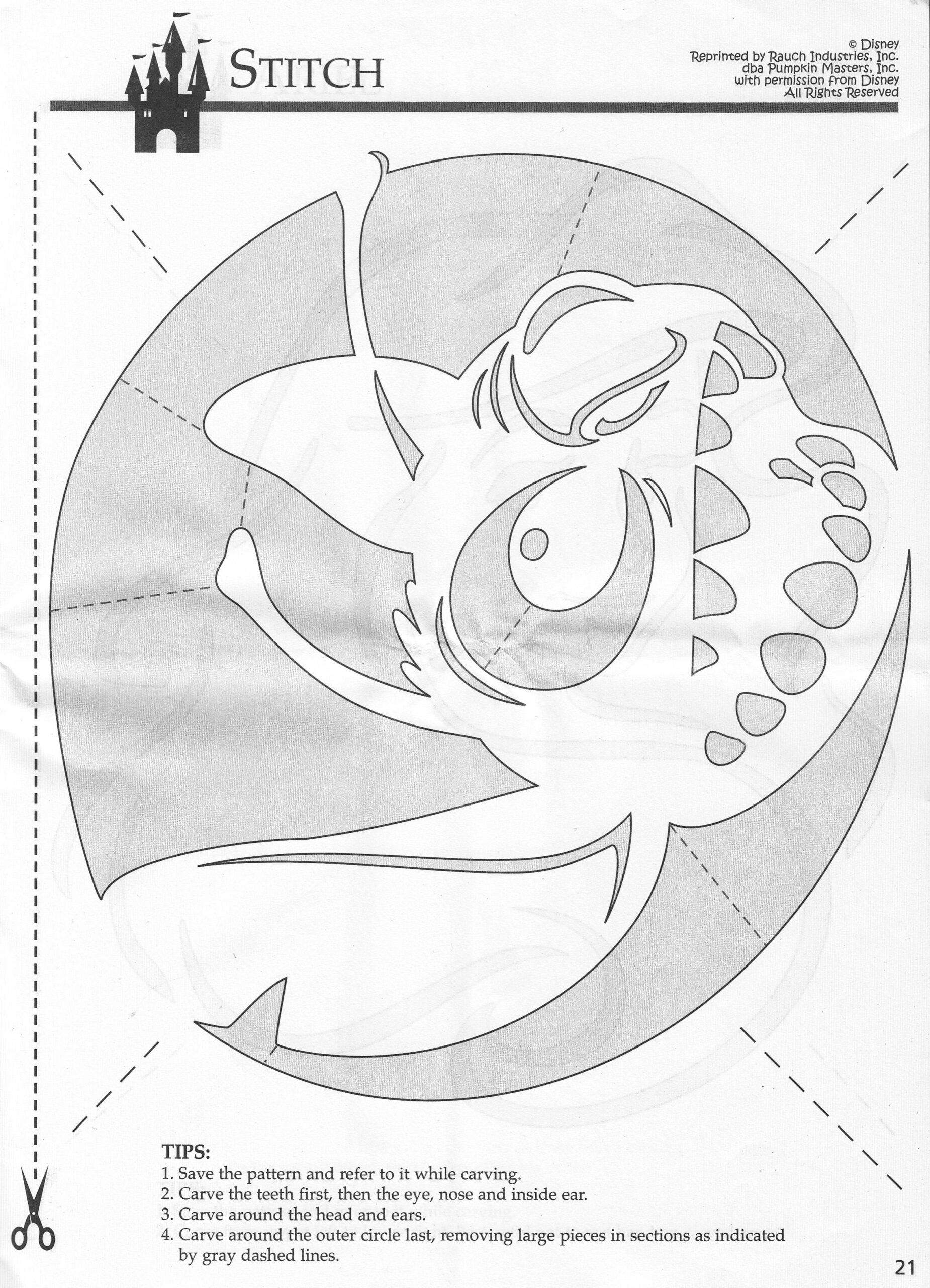 Disney: Lilo & Stitch (Free Pumpkin Stencil - Pumpkin Pattern within Pumpkin Stencil Printable Stitch