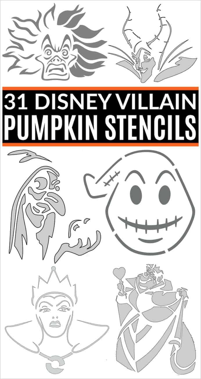 Disney Villain Pumpkin Stencils intended for Pumpkin Stencils 2025 Printable