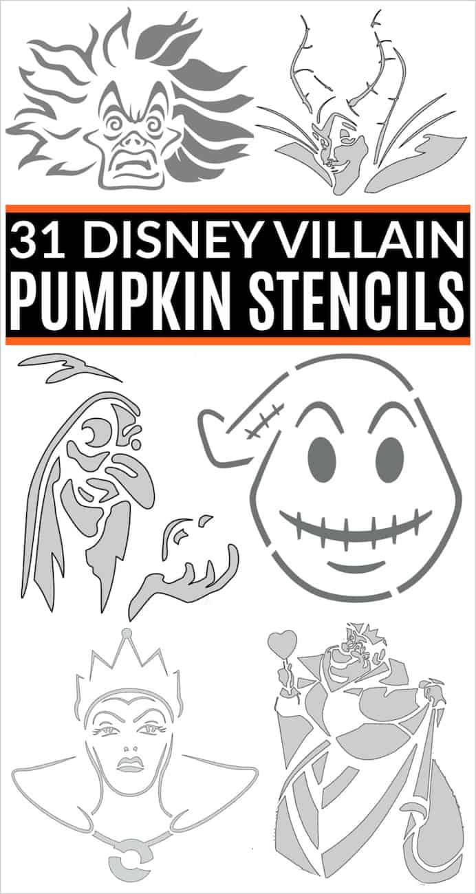Disney Villain Pumpkin Stencils: The Best Free Printable Templates inside Free Printable Lightning Mcqueen Pumpkin Stencil