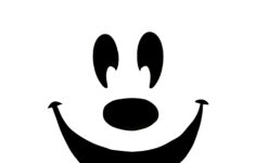 Disneyland Mickey Pumpkin Carving Stencil - Sparkly Ever After intended for Mickey Mouse Pumpkin Face Printable