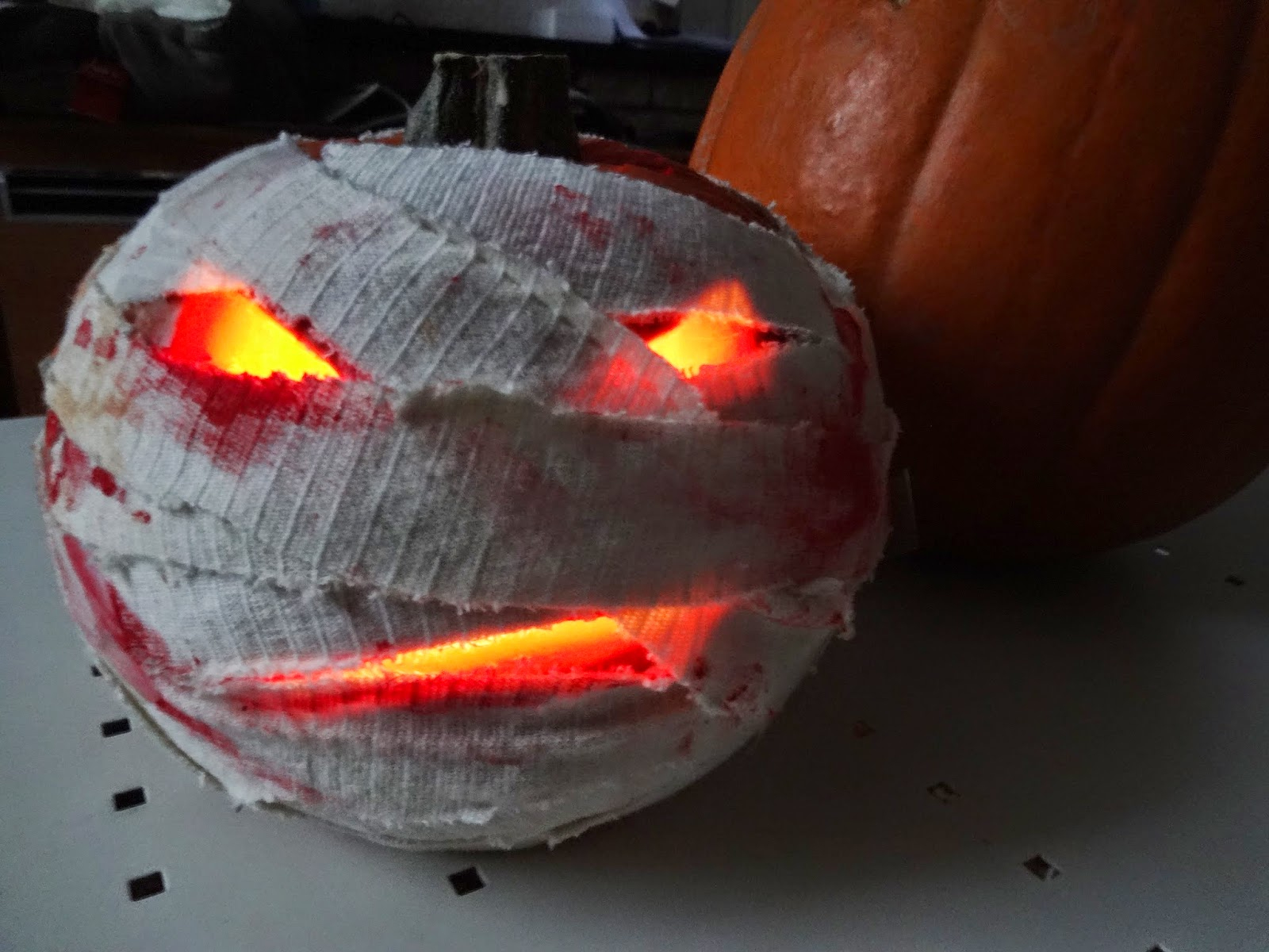 Diy Zombie Mummy Pumpkin - Kezzabeth | Diy & Renovation Blog within Zombie Pumpkin Decorating Ideas
