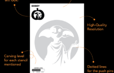 Dobby Pumpkin Carving Stencil intended for Dobby Pumpkin Stencils Printable