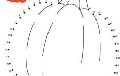 Dot To Dot Thanksgiving Pumpkin Coloring Pages Stock Vector Image intended for Pumpkin Connect The Dots Printable