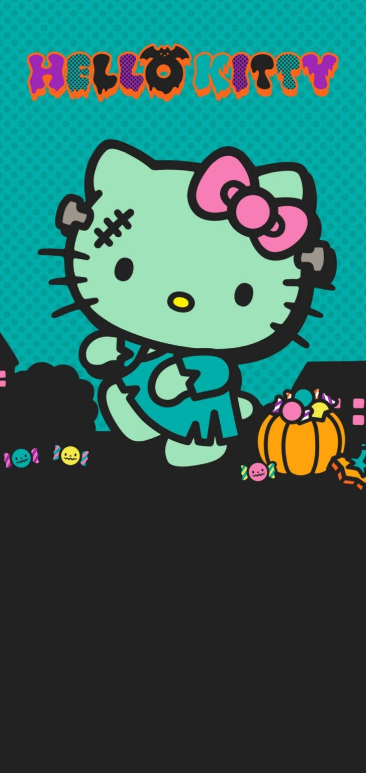 Zombie Hello Kitty Pumpkin