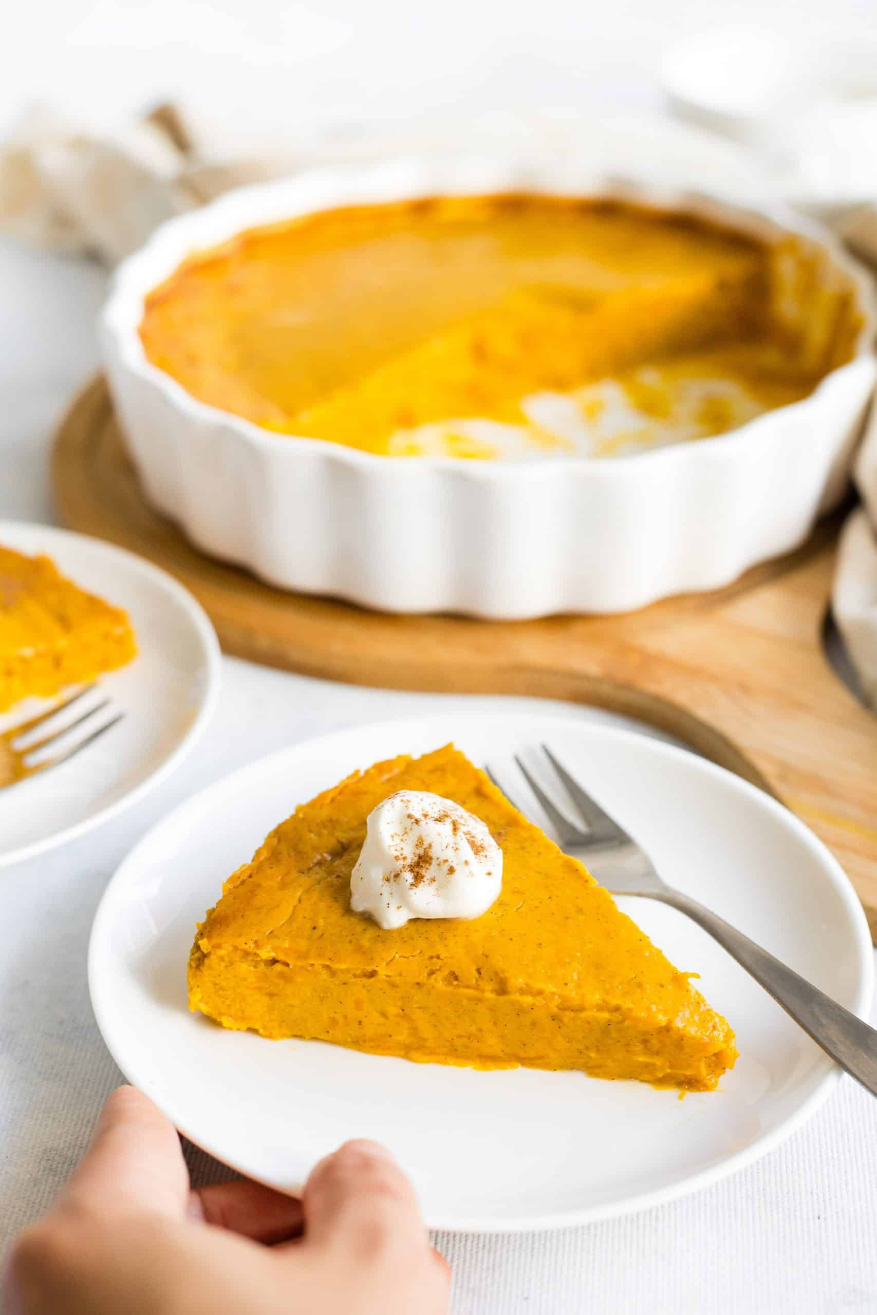 Easy Crustless Pumpkin Pie (Gluten-Free, Dairy-Free) - Dishdish within Free Printable Pumpkin Pie Recipe