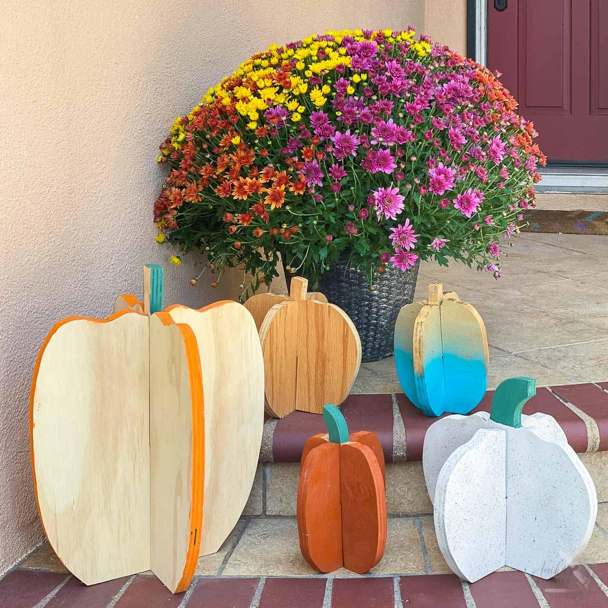 Easy Diy Plywood Pumpkins - Anika&amp;#039;S Diy Life in Printable Wood Pumpkin Patterns