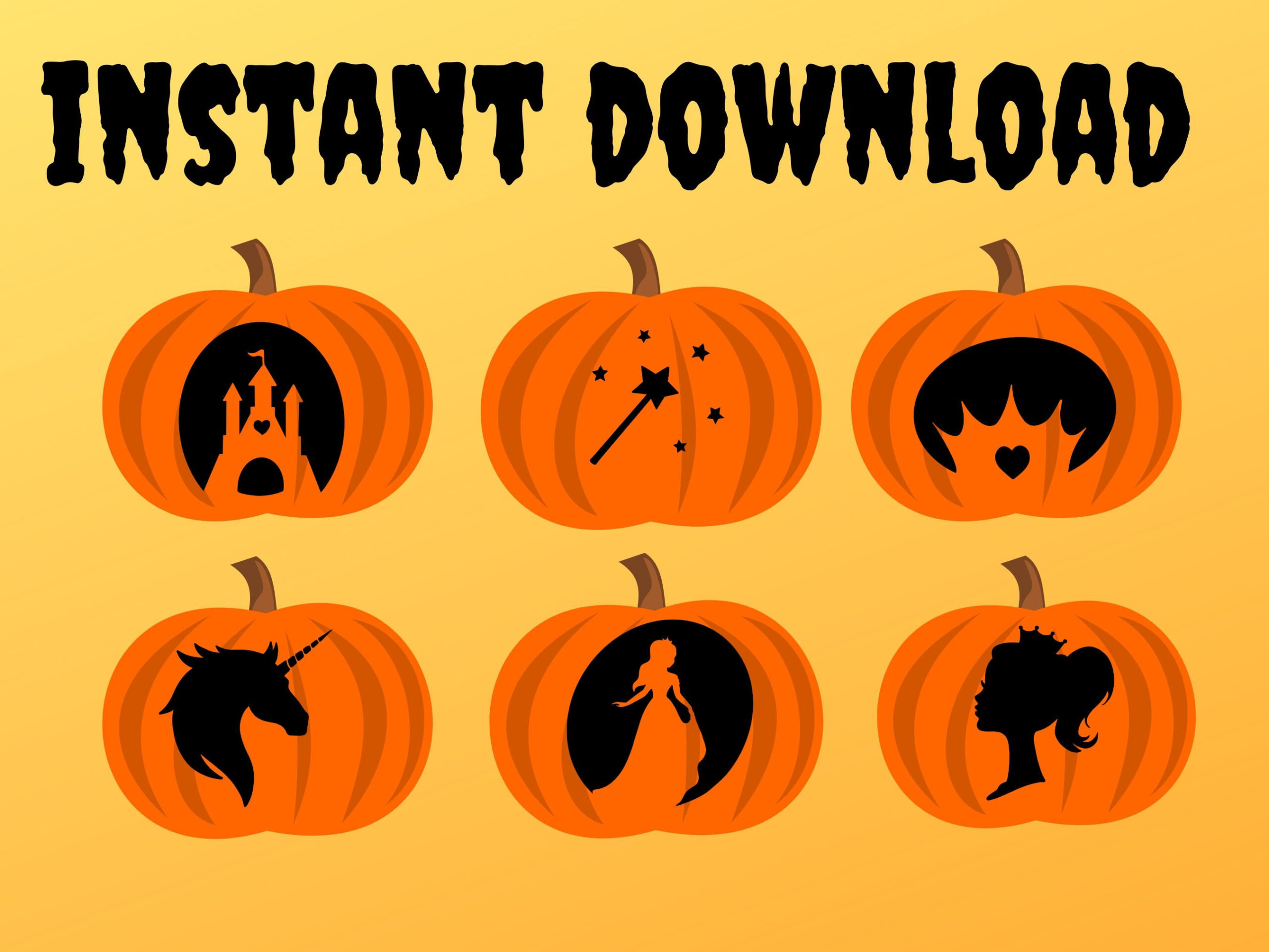 Fairy Princess Pumpkin Carving Stencils | 16 Unique Halloween Jack in Printable Cinderella Pumpkin Stencil