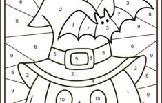 Fall And Halloween Themed Worksheets intended for Color By Number Pumpkin Printable