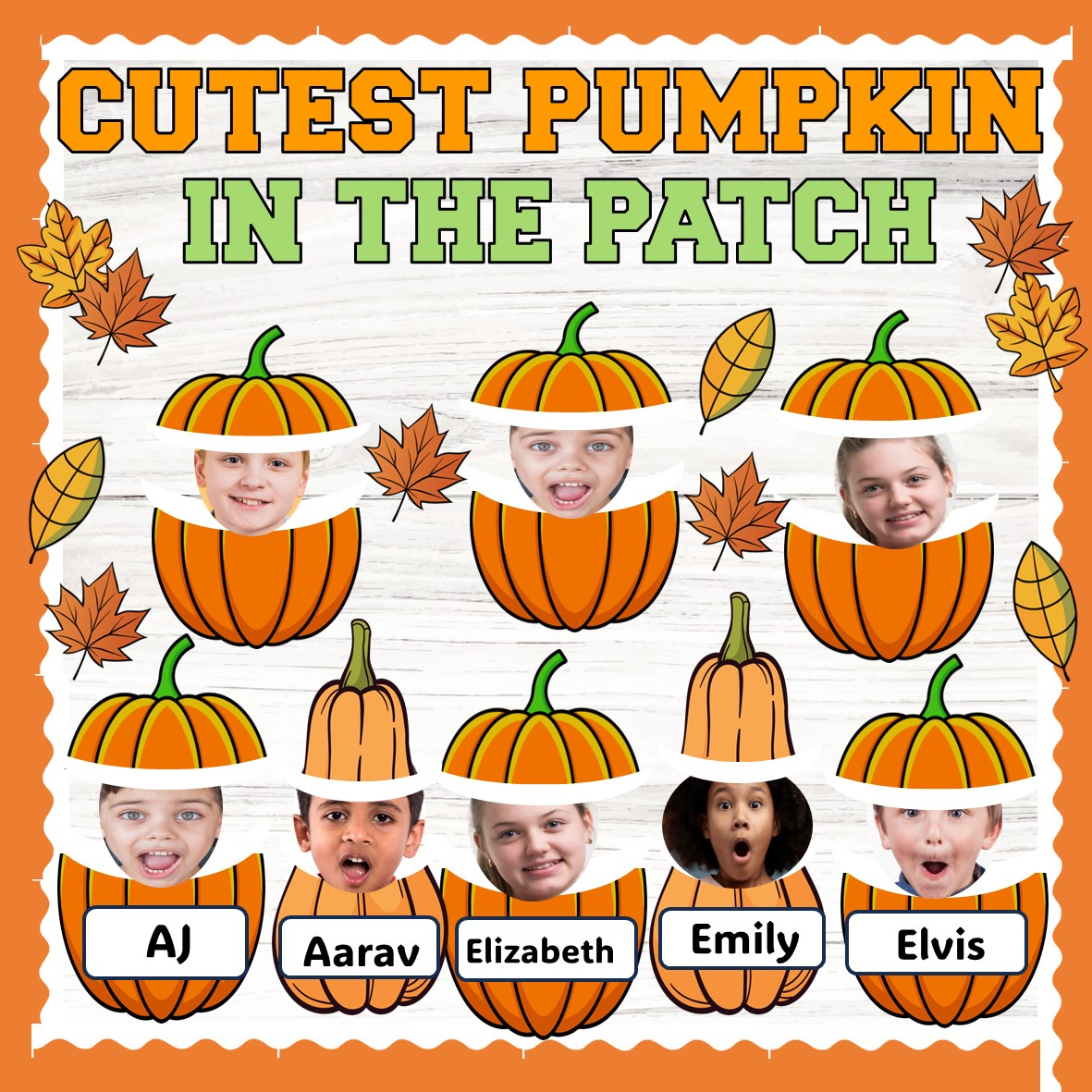 Fall/Pumpkin Patch Bulletin Board, October Classroom Decor - Zippi with regard to Free Printable Pumpkins For Bulletin Boards