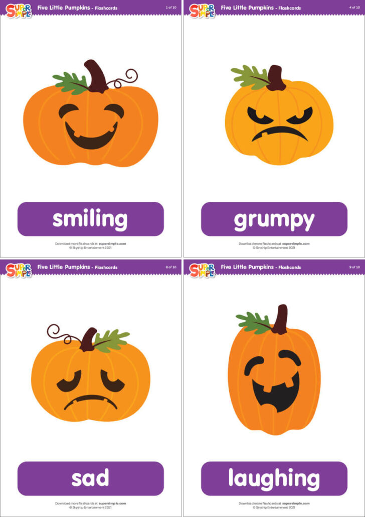 Printable 5 Little Pumpkins
