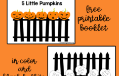 Five Little Pumpkins - Free Rhyme Booklet within Free Printable 5 Little Pumpkins