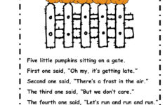 Five Little Pumpkins Printable Poem - Printable Party Favors with regard to Free Printable Five Little Pumpkins