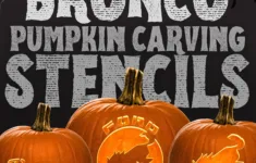 Free - Bronco Pumpkin Carving Stencils 🎃 | Bronco6G - 2021+ Ford inside Denver Broncos Pumpkin Stencil Printable
