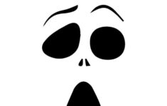 Free Downloadable Stencils: Ghost Face Pumpkin For Carving for Ghostface Pumpkin Carving Stencil Printable