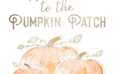 Free Fall Printable: Pumpkin Patch - The Girl Creative inside Pumpkin Patch Printable Sign