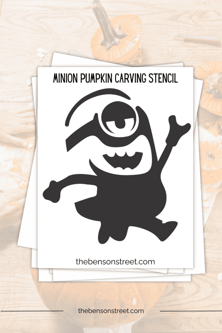 Minion Pumpkin Template Printable