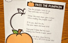 Free Pass The Pumpkin Poem - Simply Kinder + Printable Membership intended for Pass The Pumpkin Free Printable