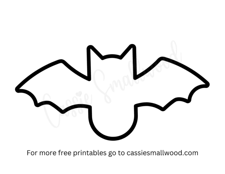 Pumpkin Bat Template Printable