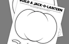 Free Printable Build A Jack-O-Lantern Craft - Pjs And Paint pertaining to Pumpkin Cut And Paste Printables