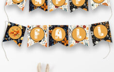 Free Printable Fall Banner regarding Free Printable Pumpkin Banner